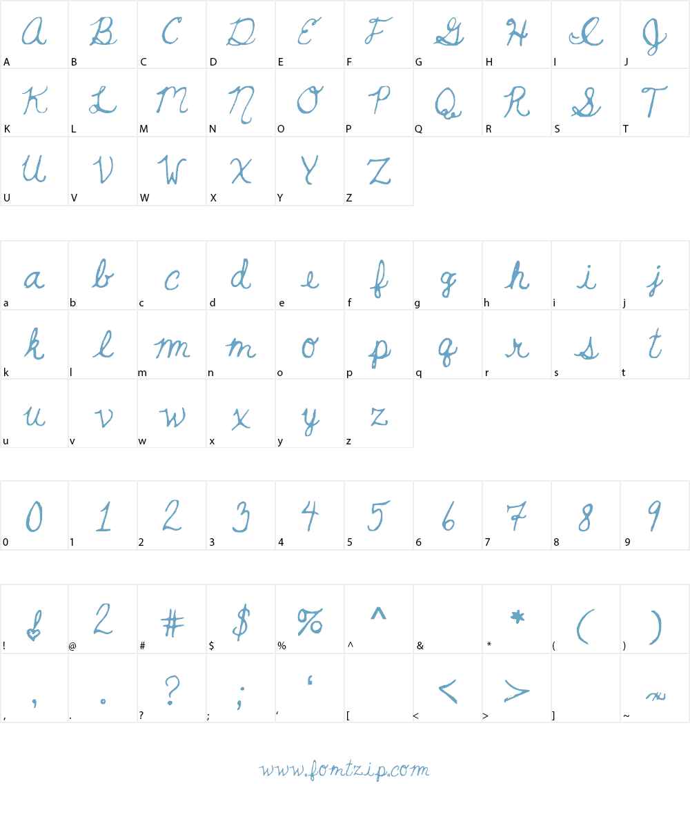 BeautyandtheBeast Font Character